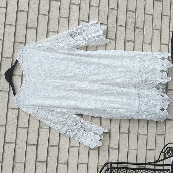 White Lace Dress - Picture 9 of 9